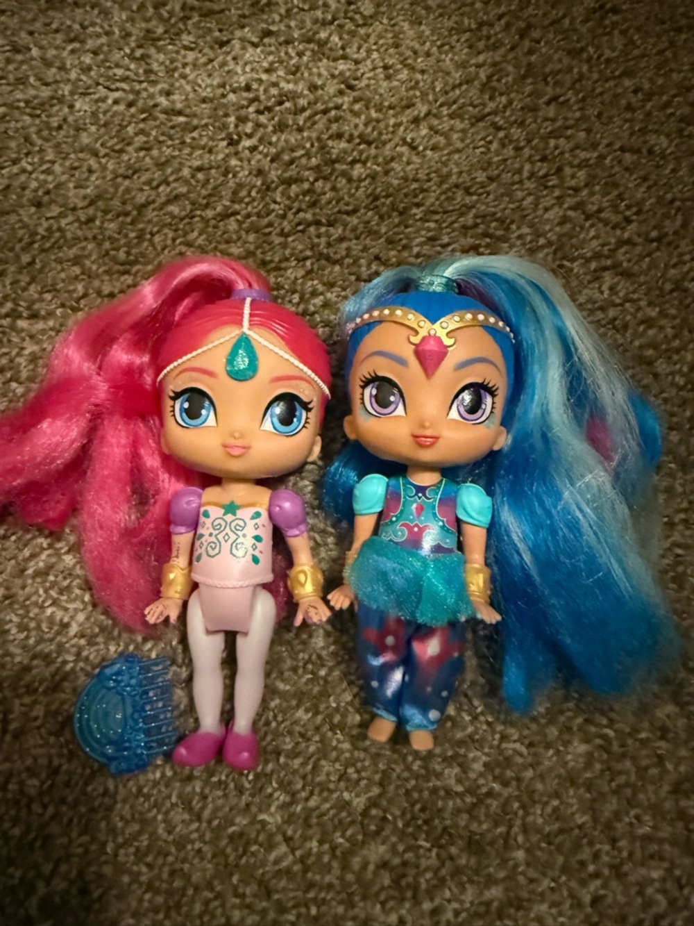 Mattel 2015 Shimmer & Shine Genie Doll Lot Nickelodeon 5” Doll Figures
